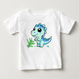 Camiseta de Jersey Fino para Bebê de Dinossauro Fo