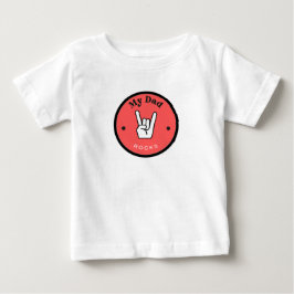 Camiseta de Jersey Fino para Bebê - Meu Pai é INCR