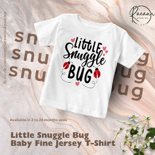 Camiseta de Jersey Fino para Bebê Pequeno Bicho de