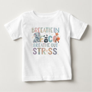Camiseta de Jersey Fino para Bebê - "Respire em Pa