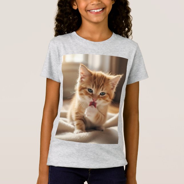 Camiseta de Jersey Fino para Meninas (Frente)