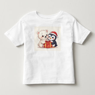 Camiseta de Jersey para Bebê de Urso Polar Fofo e 