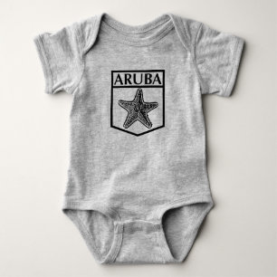 Camiseta de Jersey para Bebê - Design da Ilha de A
