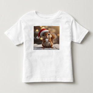 Camiseta de Jersey para Criança Pequena Esquilo de