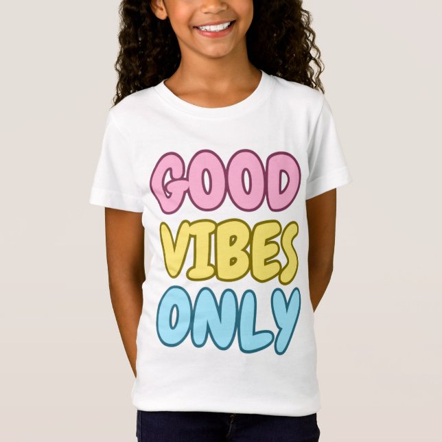Camiseta de Jersey Só Boas Vibrações (Frente)