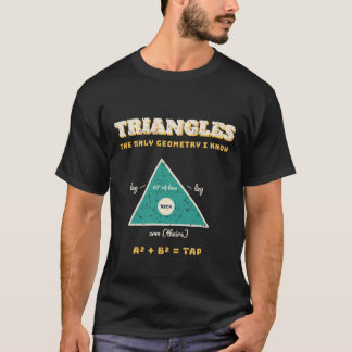 Camiseta de Jiu Jitsu Apenas Geometria de Triângul