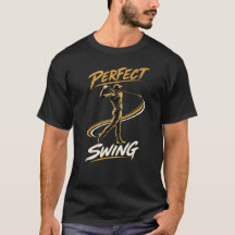 Camiseta de Jogador de Golfe com Swing Perfeito