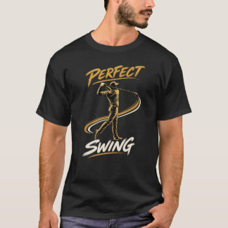 Camiseta de Jogador de Golfe com Swing Perfeito