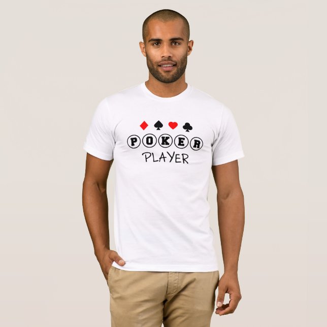 Camiseta de Jogador de Poker (Frente Completa)