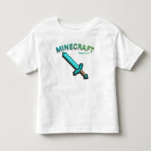 Camiseta de jogo Minecraft Inspirada Espada Pixel