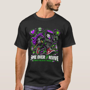 Camiseta de Jogo Retro Arcade Revive, Pix Vintage