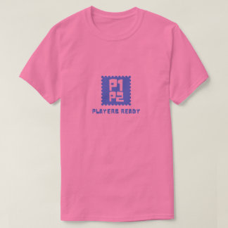 Camiseta de Jogos Retrô Player Um Pronto