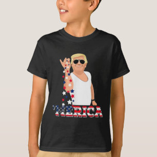 Camiseta De julho, Star Sprinkle Trump América Independênci