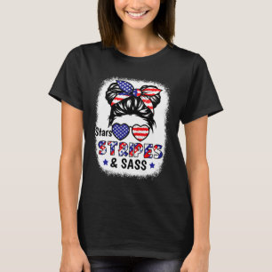 Camiseta De Julho Star Strips S Usa Bandeira Patriótica Kid