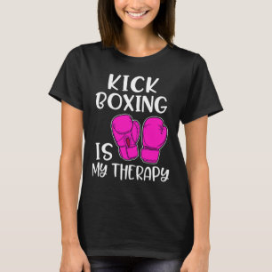 Camiseta de Kickboxing Feminino é Minha Terapia En