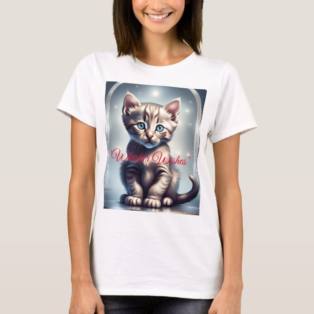 Camiseta de Kitten "Whisper Deseja" (Frente)