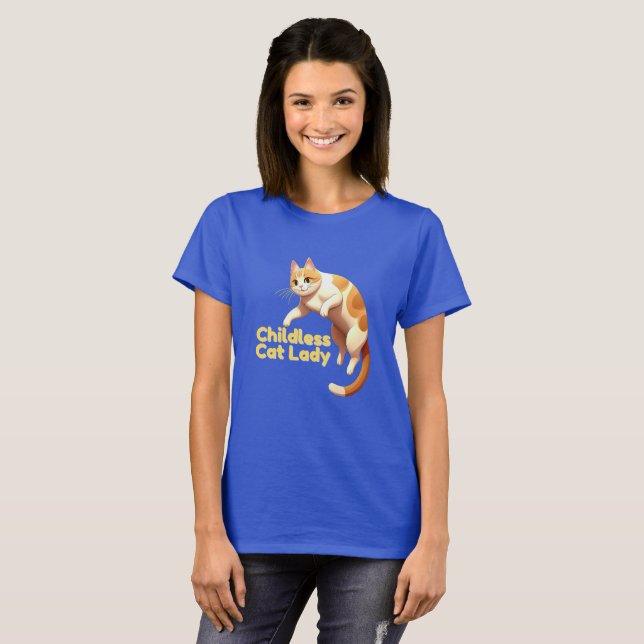 Camiseta de Lady Gato sem Fios (Frente Completa)