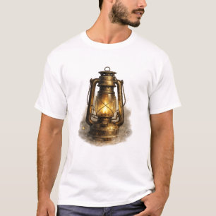 Camiseta de Lâmpada de Querosene Vintage