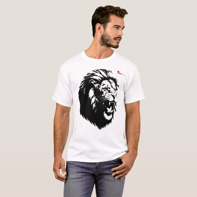 Camiseta de Leão itinerante "King's Roar" (Frente Completa)