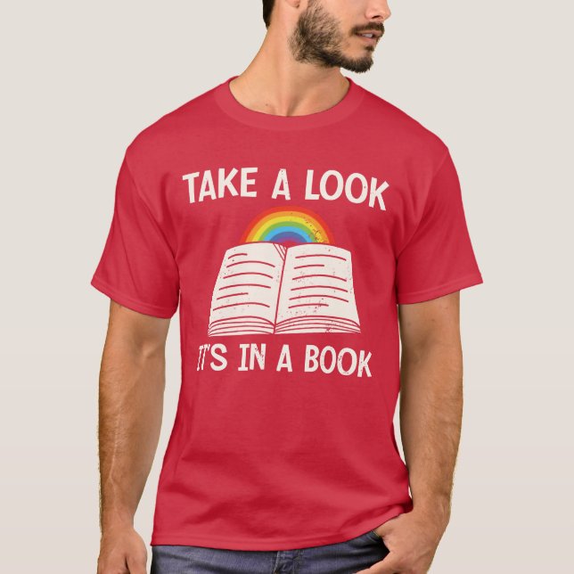 Camiseta de leitura alegria arco-íris professor es (Frente)