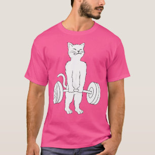 Camiseta de Levantamento de Peso de Gato Powerlift