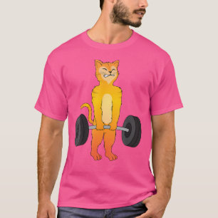 Camiseta de Levantamento de Peso de Gato Powerlift