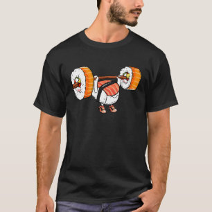 Camiseta de Levantamento de Peso Sushi Treinamento