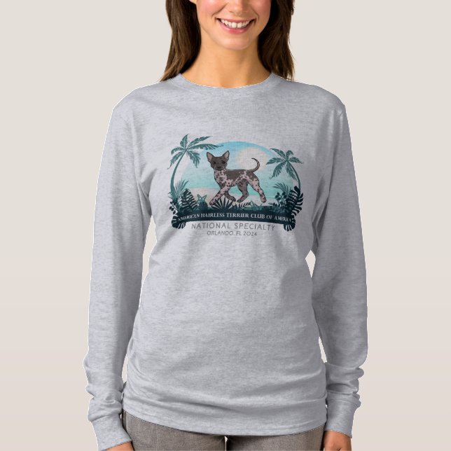 Camiseta de Leve Longa da Mulher Nacional AHTCA 20 (Frente)