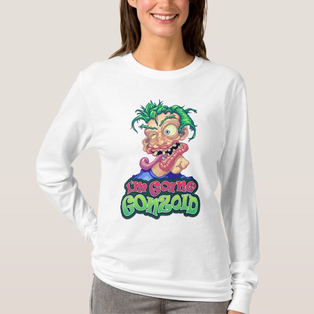 Camiseta de Leve Longa das Mulheres Gonzoid (Frente)
