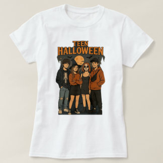 Camiseta de Leve Longa Noite de Teen Básica
