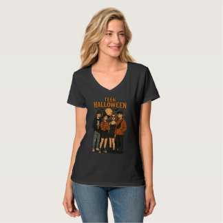 Camiseta de Leve Longa Noite de Teen Básica