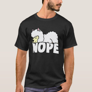 Camiseta de Lhama Dormindo Não Alpaca Preguiçoso