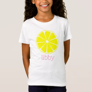 Camiseta de limão rosa personalizada