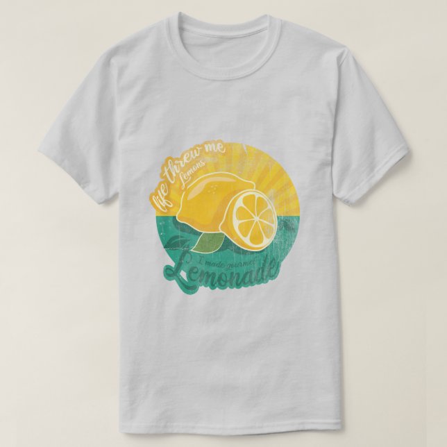 Camiseta de limonada gourmet (Frente do Design)