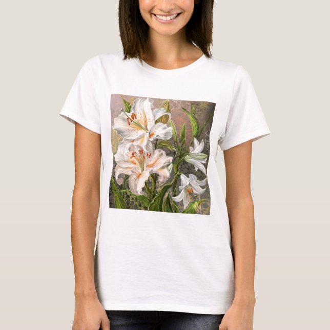 Camiseta de Lírios Brancos (Frente)