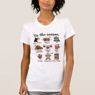 Camiseta de Lista de Verificação da Temporada de H