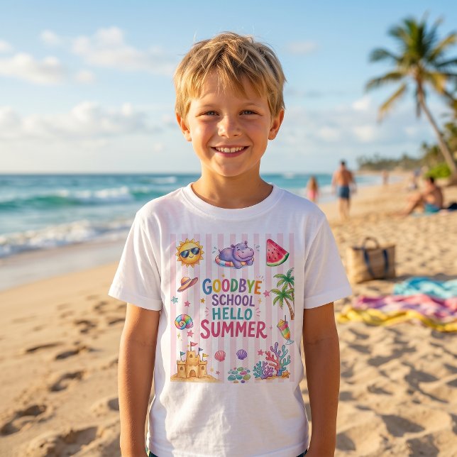 Camiseta de Listras da Festa Olá Verão (Criador carregado)