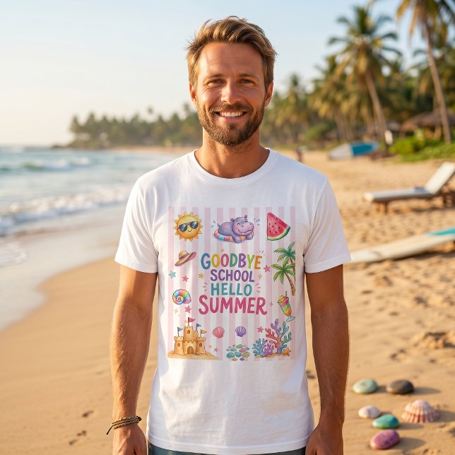 Camiseta de Listras da Festa Olá Verão  (Criador carregado)