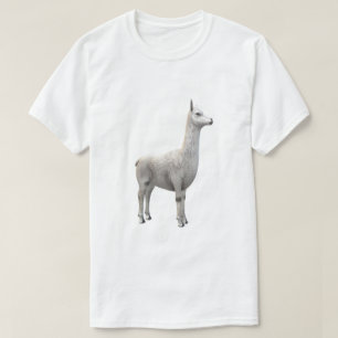 Camiseta de Llama/Alpaca Branca