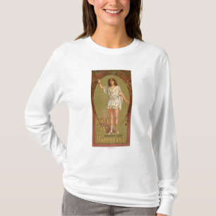 Camiseta De Lobo Funil no poster do teatro de Happyland
