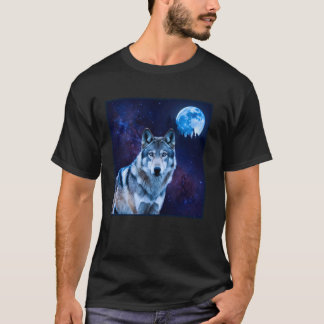 Camiseta de lobo madeireiro Lua do lobo