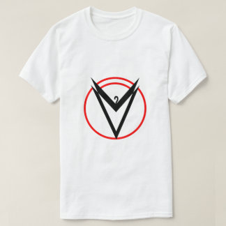 Camiseta de logotipo abstrato