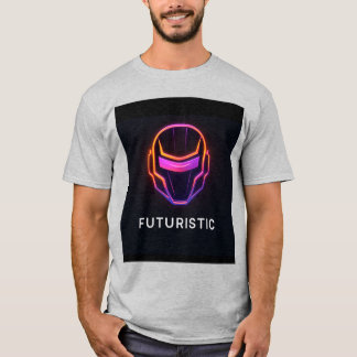 Camiseta de logotipo Fúturística Premium para sua