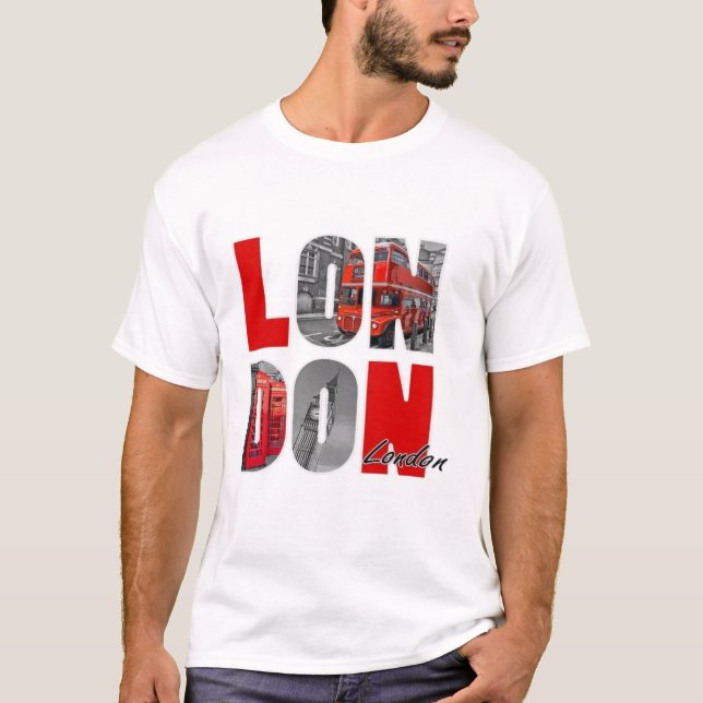 Camiseta de Londres, Inglaterra, Britânica, Europa (Frente)