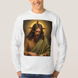 Camiseta de Longa Folga dos Homens de Jesus Contem