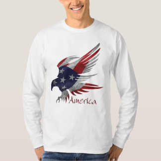 Camiseta de Longa Folha M da Águia Americana