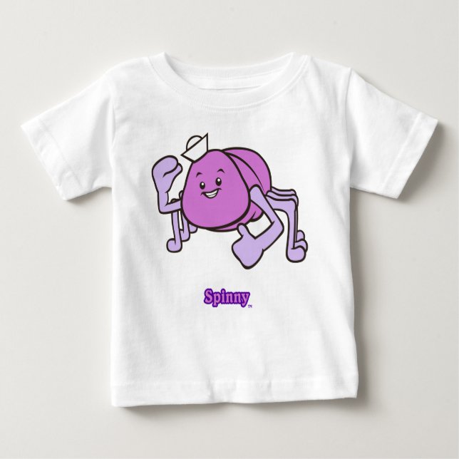 Camiseta De Longa Mancha Spinny Toddler (Frente)