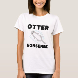 Camiseta de lontra fofa e engraçada