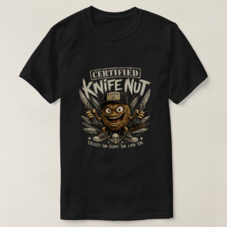 Camiseta de Louco por Facas Certificado