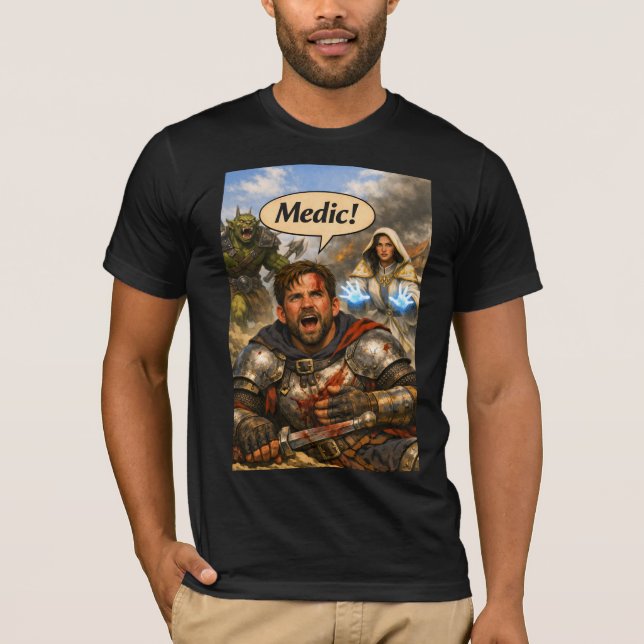 Camiseta de Lutador de Cura Clerical (Frente)